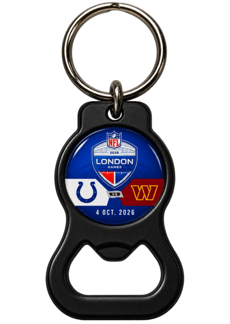 NFL International Games 2026 Bottle Opener Keyring - Colts v Commanders - Tottenham London