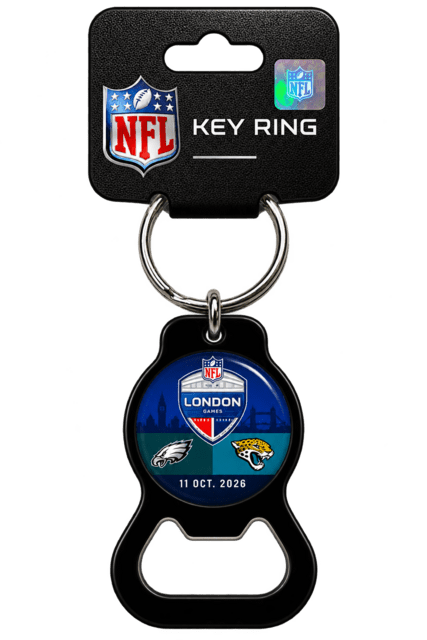 NFL International Games 2026 Bottle Opener Keyring - Eagles v Jaguars - Tottenham