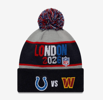 NFL International Games 2026 New Era H2H Colts v Commanders Beanie - London