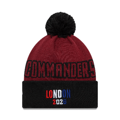 Washington Commanders International City Games 2026 New Era Team Beanie Thumbnail
